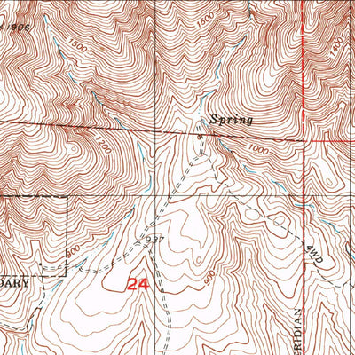 United States Geological Survey Jamul Mountains, CA (1994, 24000-Scale) digital map