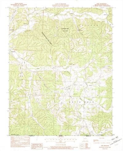 United States Geological Survey Jane, MO (1982, 24000-Scale) digital map
