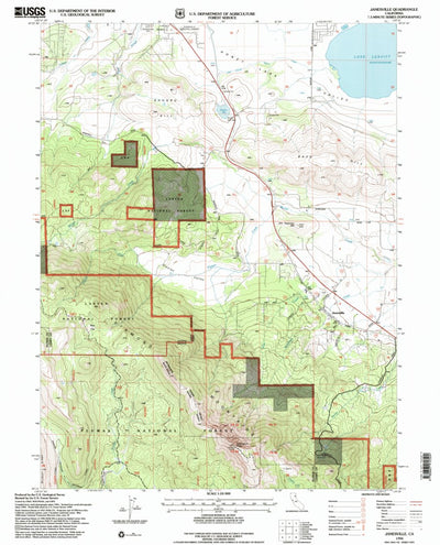 United States Geological Survey Janesville, CA (1994, 24000-Scale) digital map