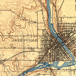 United States Geological Survey Janesville, WI (1893, 62500-Scale) digital map