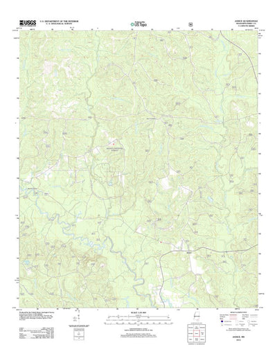 United States Geological Survey Janice, MS (2012, 24000-Scale) digital map
