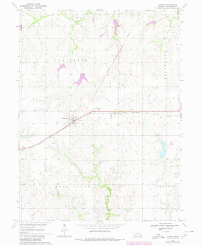 United States Geological Survey Jansen, NE (1970, 24000-Scale) digital map