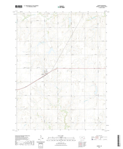 United States Geological Survey Jansen, NE (2021, 24000-Scale) digital map