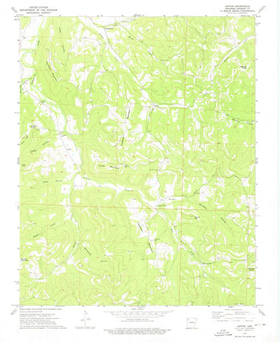 United States Geological Survey Japton, AR (1973, 24000-Scale) digital map