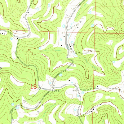 United States Geological Survey Japton, AR (1973, 24000-Scale) digital map