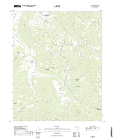 United States Geological Survey Japton, AR (2020, 24000-Scale) digital map