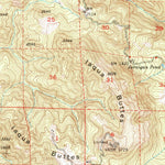 United States Geological Survey Jaqua Buttes, CA (1950, 62500-Scale) digital map
