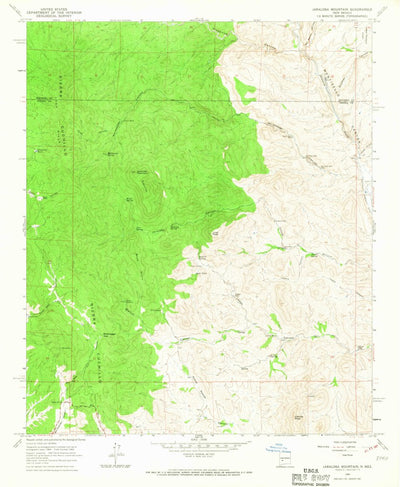United States Geological Survey Jaralosa Mountain, NM (1965, 24000-Scale) digital map