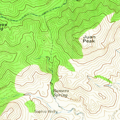 United States Geological Survey Jaralosa Mountain, NM (1965, 24000-Scale) digital map
