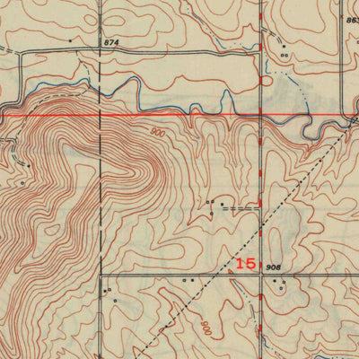 United States Geological Survey Jarbalo, KS (1950, 24000-Scale) digital map