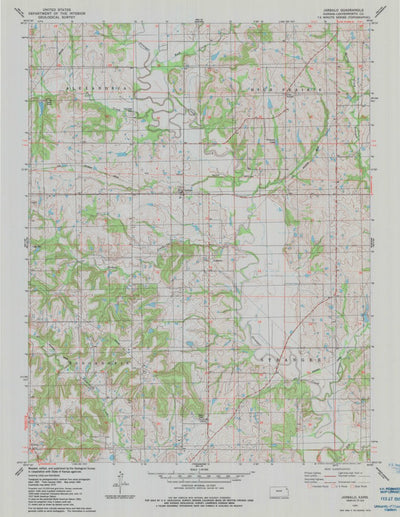 United States Geological Survey Jarbalo, KS (1984, 24000-Scale) digital map