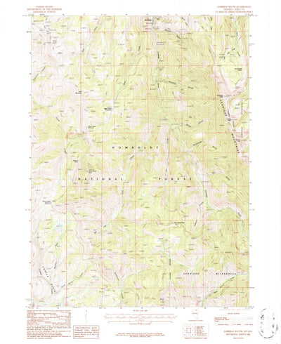 United States Geological Survey Jarbidge South, NV (1986, 24000-Scale) digital map