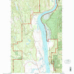 United States Geological Survey Jared, WA (1992, 24000-Scale) digital map