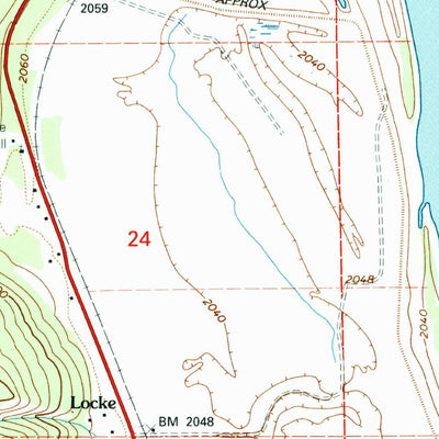 United States Geological Survey Jared, WA (1992, 24000-Scale) digital map