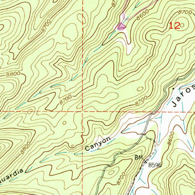 United States Geological Survey Jarosa, NM (1953, 24000-Scale) digital map