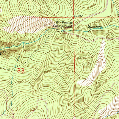 United States Geological Survey Jarosa, NM (1953, 24000-Scale) digital map