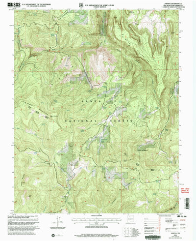 United States Geological Survey Jarosa, NM (2002, 24000-Scale) digital map