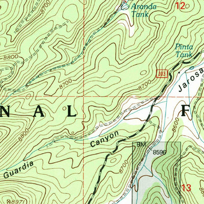 United States Geological Survey Jarosa, NM (2002, 24000-Scale) digital map