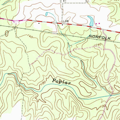 United States Geological Survey Jarratt, VA (1966, 24000-Scale) digital map