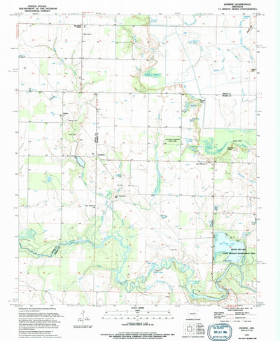 United States Geological Survey Jasmine, AR (1994, 24000-Scale) digital map