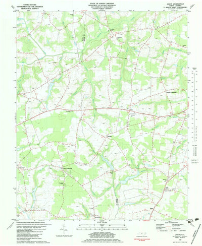 United States Geological Survey Jason, NC (1982, 24000-Scale) digital map