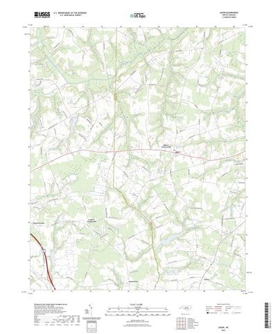 United States Geological Survey Jason, NC (2022, 24000-Scale) digital map