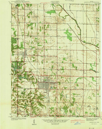 United States Geological Survey Jasonville, IN (1940, 24000-Scale) digital map