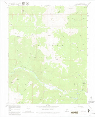 United States Geological Survey Jasper, CO (1967, 24000-Scale) digital map