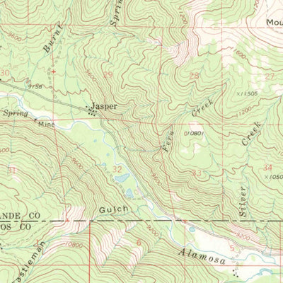 United States Geological Survey Jasper, CO (1967, 62500-Scale) digital map