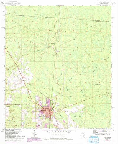 United States Geological Survey Jasper, FL-GA (1955, 24000-Scale) digital map