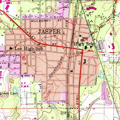 United States Geological Survey Jasper, FL-GA (1955, 24000-Scale) digital map