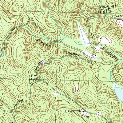 United States Geological Survey Jasper, GA (1992, 24000-Scale) digital map
