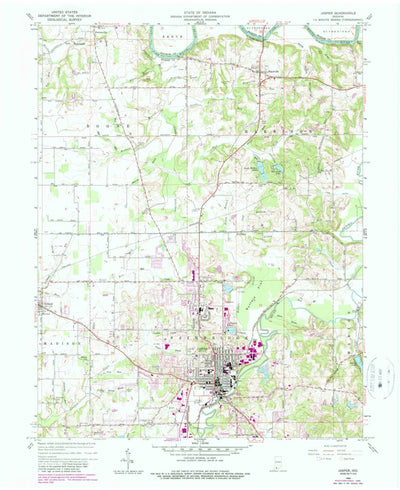 United States Geological Survey Jasper, IN (1960, 24000-Scale) digital map