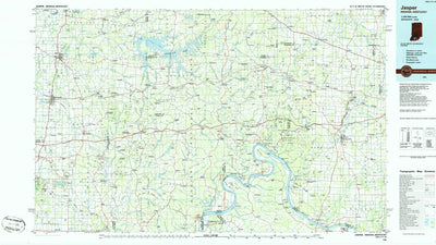 United States Geological Survey Jasper, IN-KY (1986, 100000-Scale) digital map