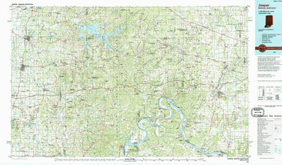 United States Geological Survey Jasper, IN-KY (1994, 100000-Scale) digital map