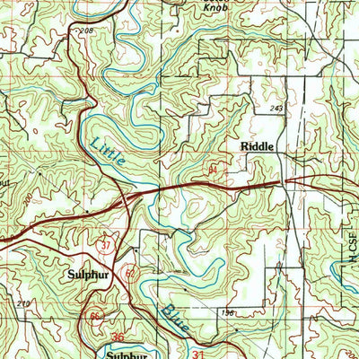 United States Geological Survey Jasper, IN-KY (1994, 100000-Scale) digital map