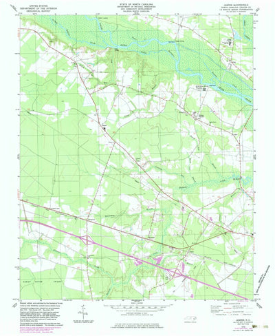 United States Geological Survey Jasper, NC (1978, 24000-Scale) digital map