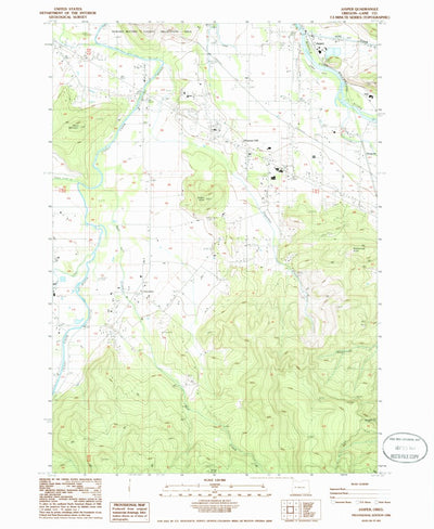United States Geological Survey Jasper, OR (1986, 24000-Scale) digital map