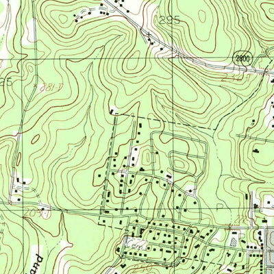 United States Geological Survey Jasper West, TX (1984, 24000-Scale) digital map