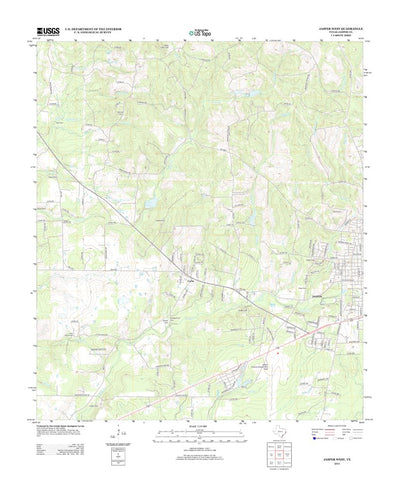 United States Geological Survey Jasper West, TX (2013, 24000-Scale) digital map
