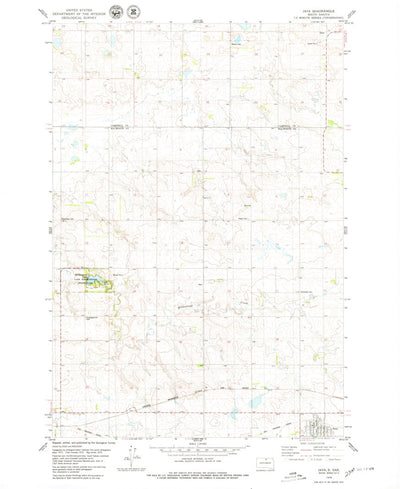 United States Geological Survey Java, SD (1978, 24000-Scale) digital map