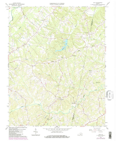 United States Geological Survey Java, VA (1966, 24000-Scale) digital map