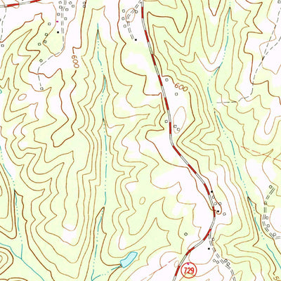 United States Geological Survey Java, VA (1966, 24000-Scale) digital map