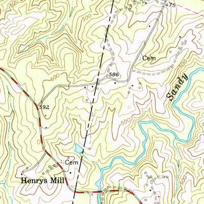 United States Geological Survey Java, VA (1966, 24000-Scale) digital map
