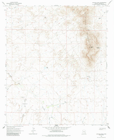 United States Geological Survey Javelina Peak, AZ (1966, 24000-Scale) digital map