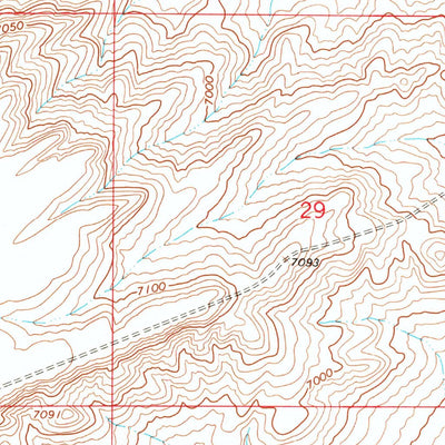 United States Geological Survey Jawbone Ranch, WY (1966, 24000-Scale) digital map