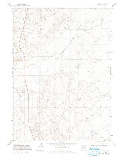 United States Geological Survey Jay EM, WY (1974, 24000-Scale) digital map