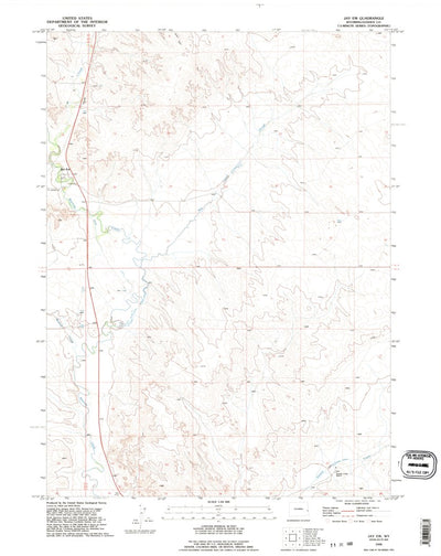 United States Geological Survey Jay EM, WY (1990, 24000-Scale) digital map