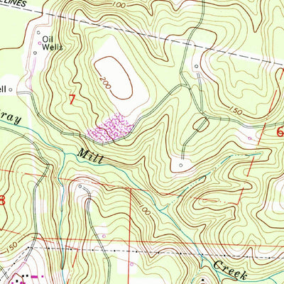 United States Geological Survey Jay, FL-AL (1978, 24000-Scale) digital map