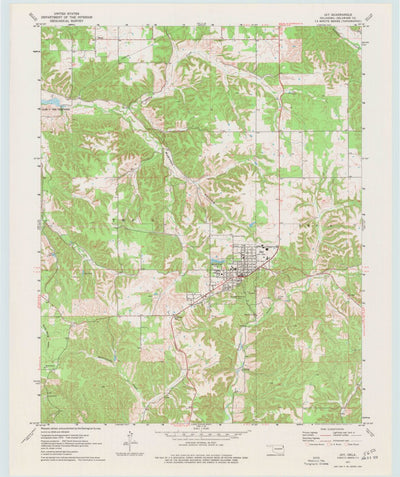 United States Geological Survey Jay, OK (1971, 24000-Scale) digital map